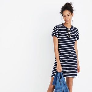 Madewell Striped Pocket Tee Dress